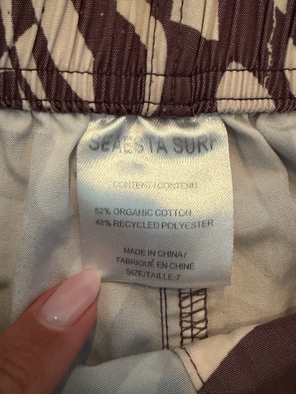 Seaesta Boys Boardshorts Retro Scallop Shorts in Hazy Daze Swirl Black White 7 - Picture 2 of 3